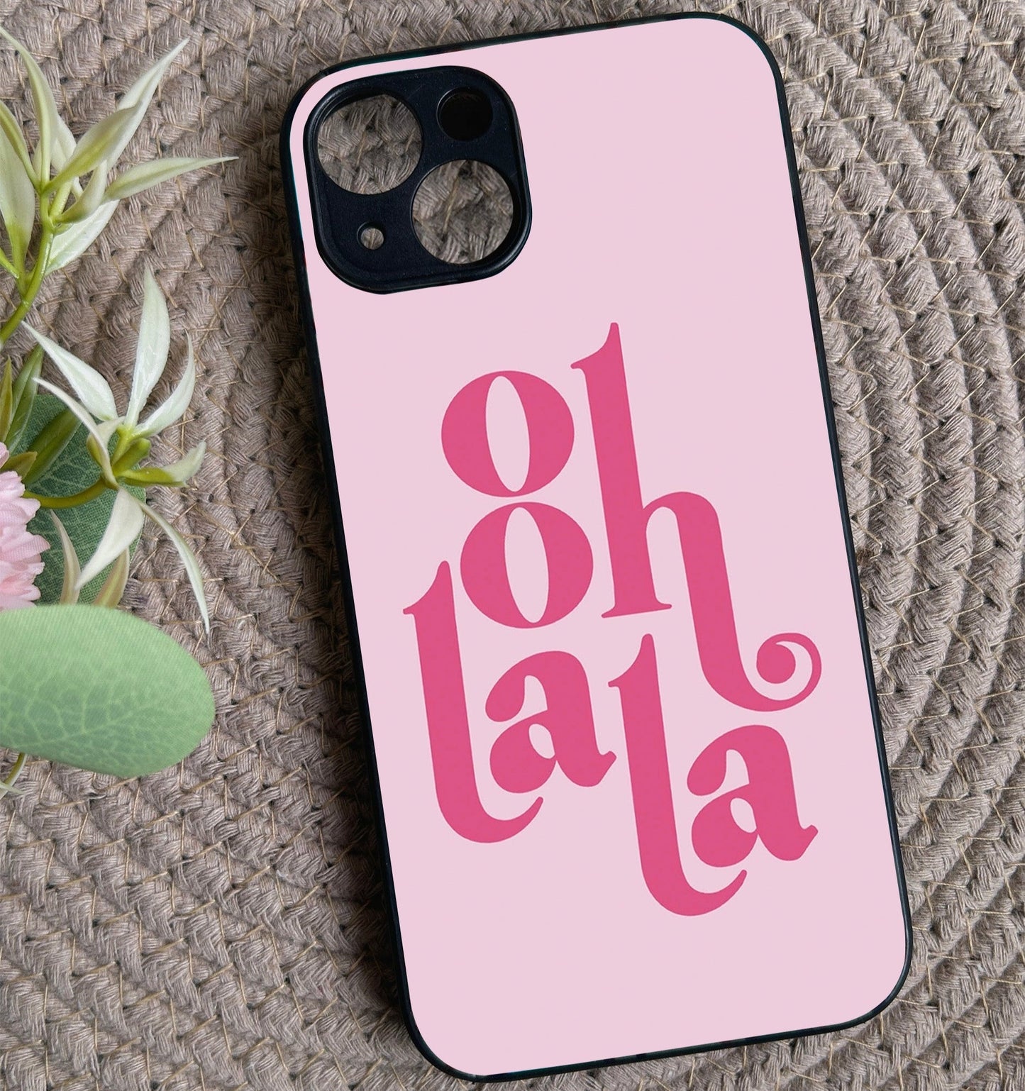 Ooh Lala' Glossy Metal Back Case for Apple Iphone 14 Plus