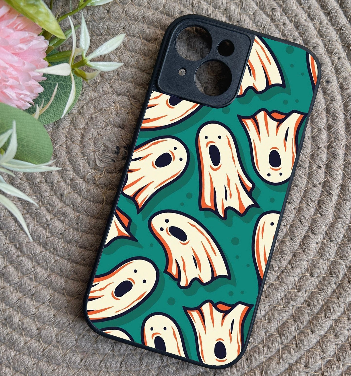 Spooky Gang Glossy Metal Back Case for Apple Iphone 15