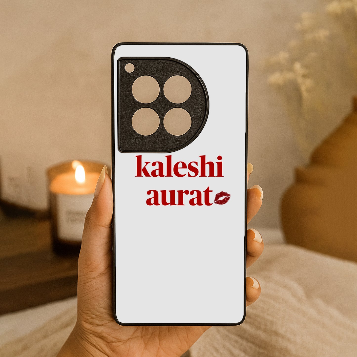 Kaleshi Aurat' Metal Back Case for OnePlus 12R