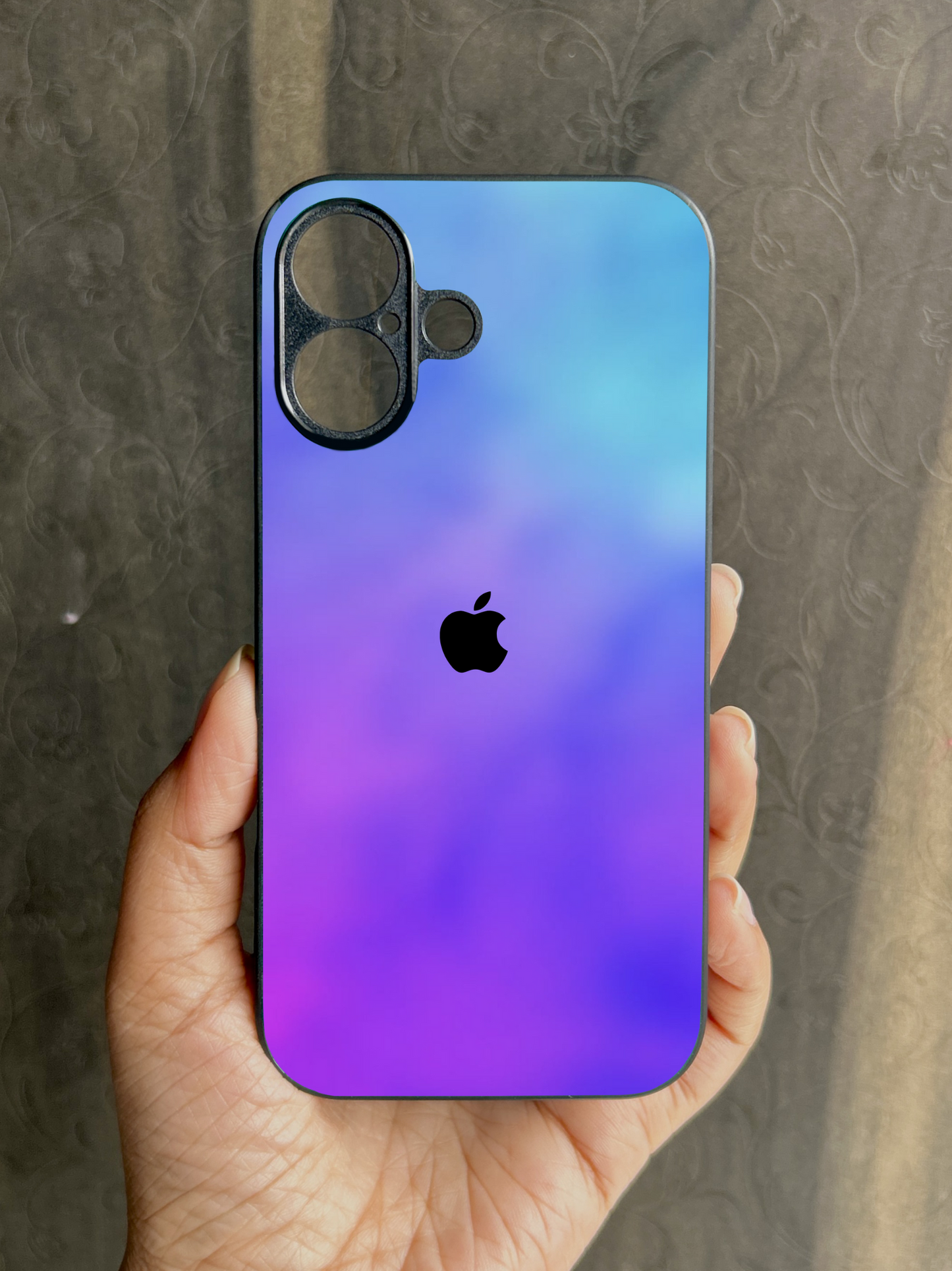 Prism Play Glossy Metal Back Case for Apple Iphone 16