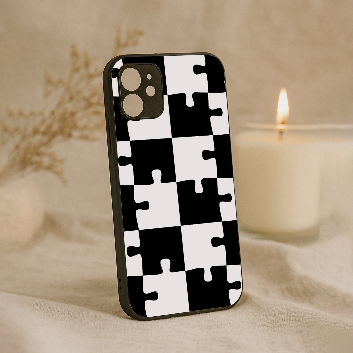 Grid Play Metal Back Case for Apple Iphone 11