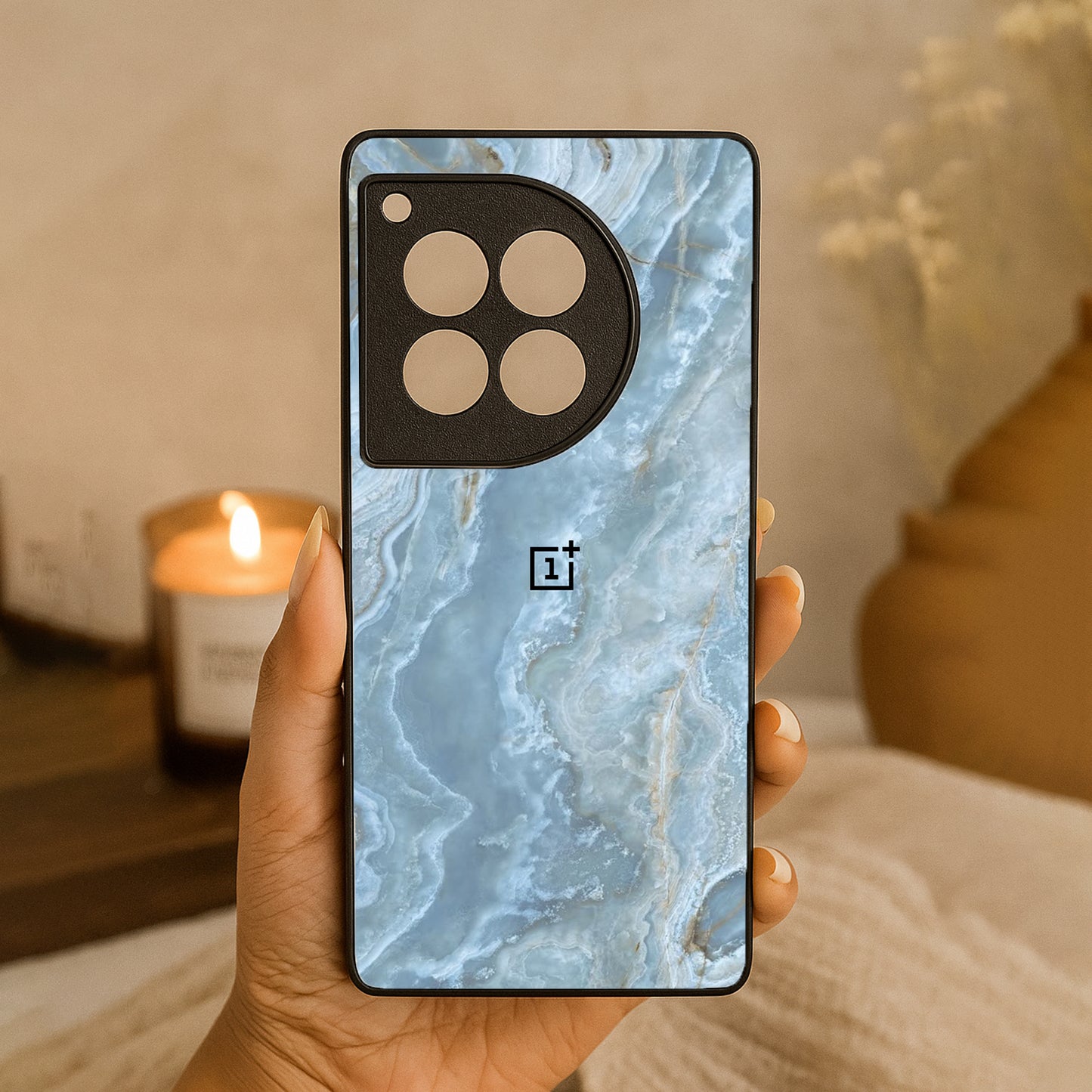 Sea Waves Metal Back Case for OnePlus 12R