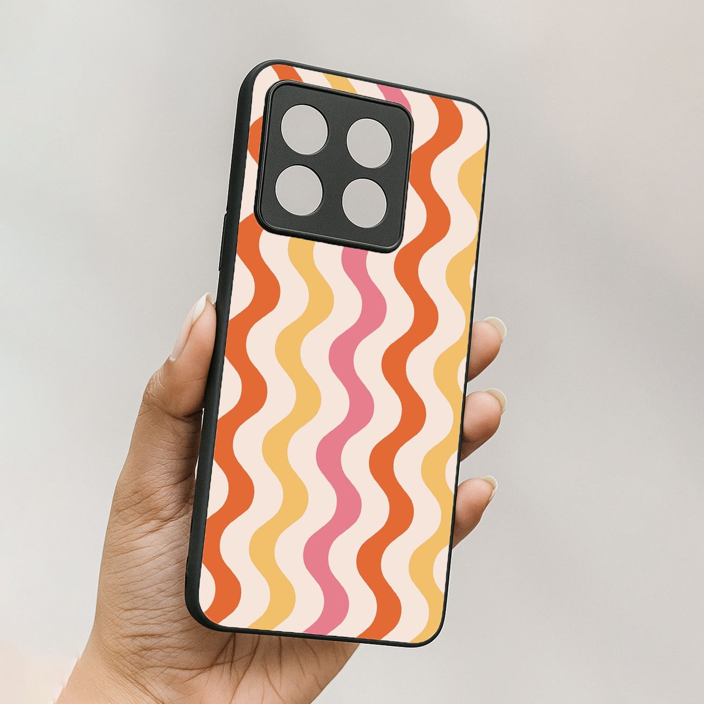 Zig Zag Metal Back Case forOnePlus 10T 5G