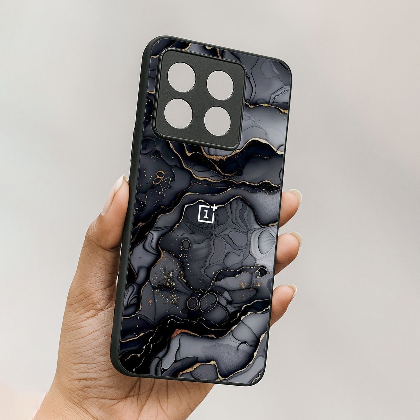 Dark Luxe Metal Back Case forOnePlus 10T 5G