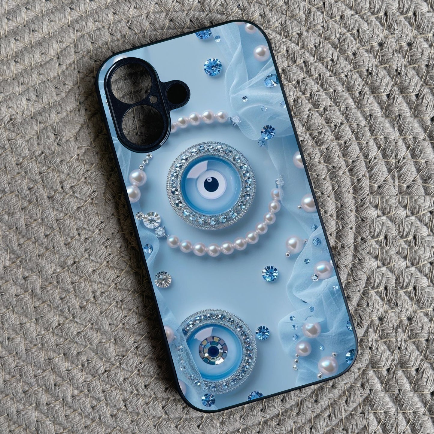 Pearl Amulet Metal Back Case for Apple Iphone 16