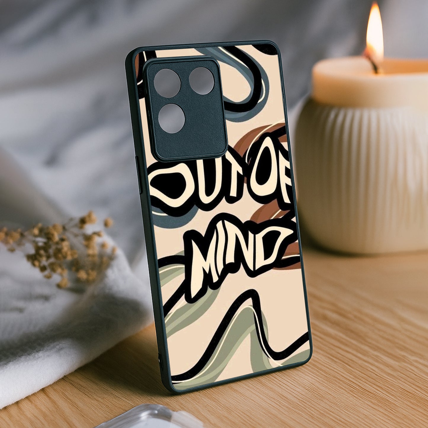 Out Of Mind Metal Back Case for Vivo t2 pro