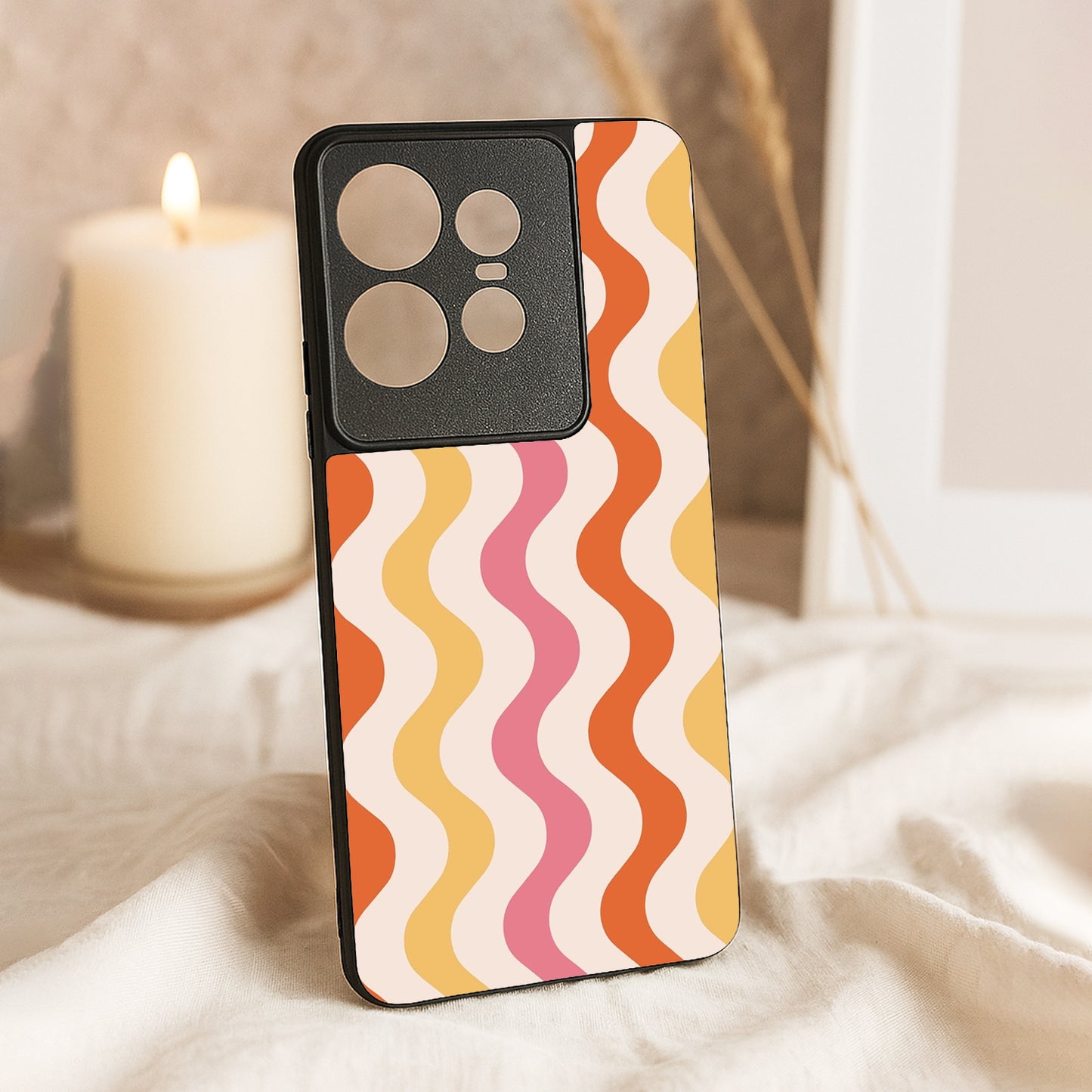 Zig Zag Metal Back Case for Moto Edge 50 pro