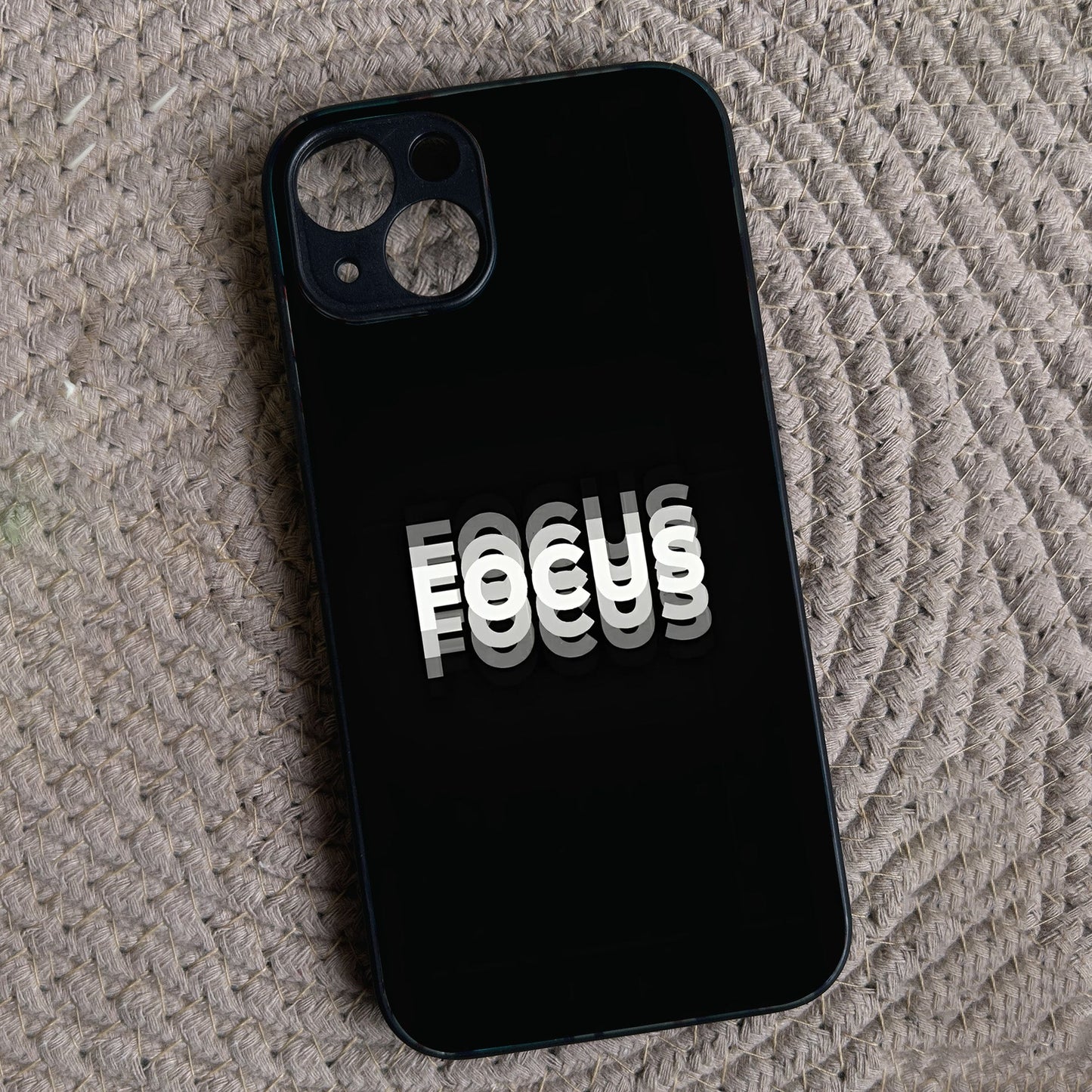 FOCUS' Metal Back Case for Apple Iphone 15 Plus