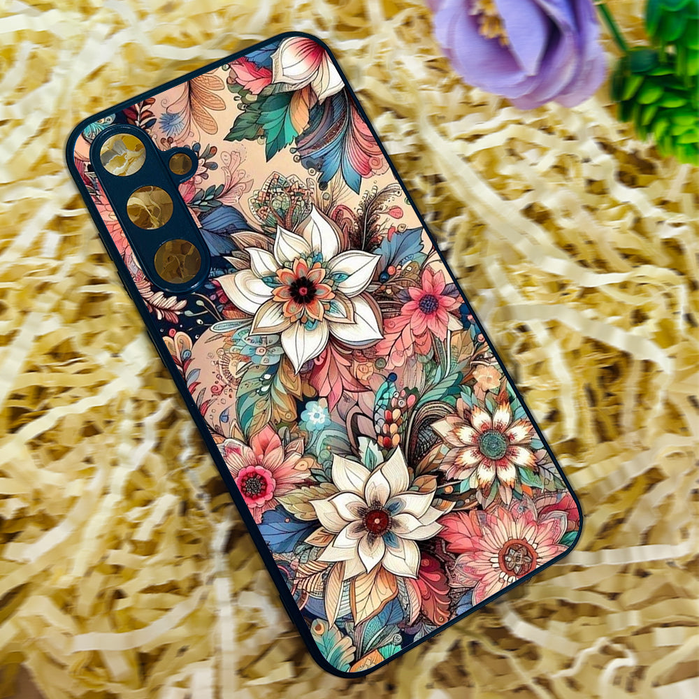 Floral Rush Metal Back Case for Samsung Galaxy S23fe 5G