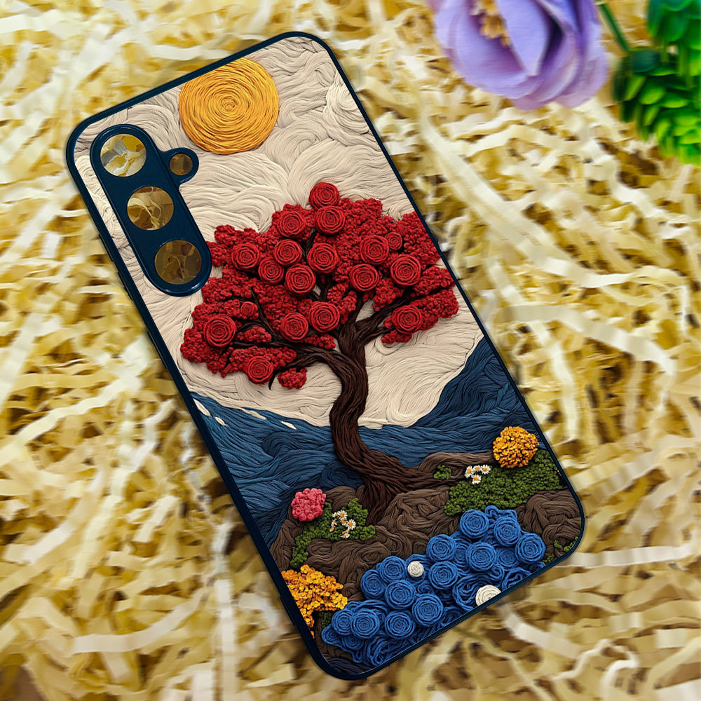 Quilled Nature Metal Back Case for Samsung Galaxy S23fe 5G