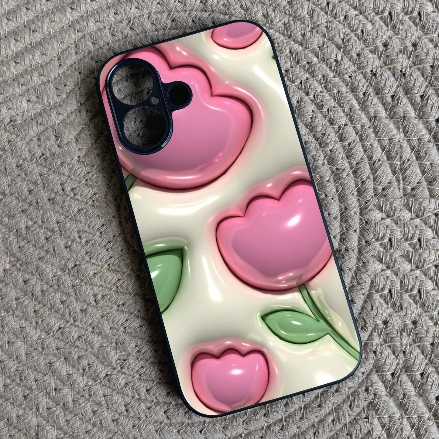 Inflated Tulip Metal Back Case for Apple Iphone 16