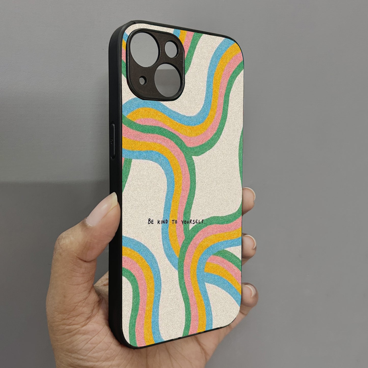 Kind Waves Metal Back Case for Apple Iphone 14