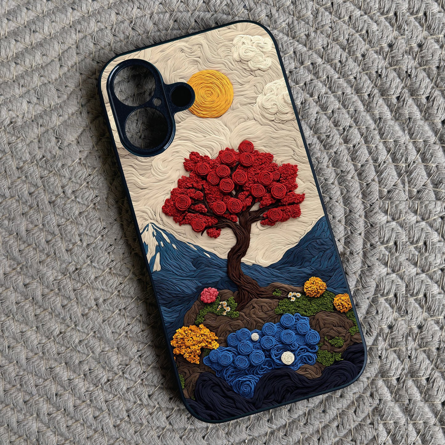 Quilled Nature Metal Back Case for Apple Iphone 16