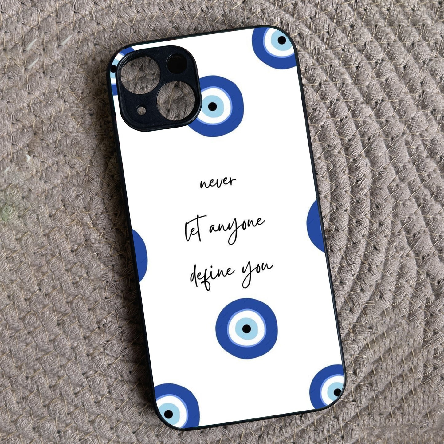 Eye Guard Metal Back Case for Apple Iphone 13