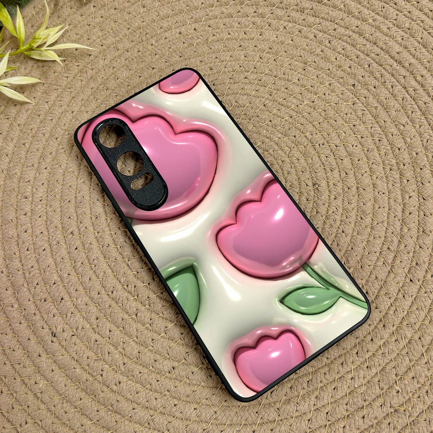 Inflated Tulip Metal Back Case for Oneplus Nord CE 4 Lite (5G)