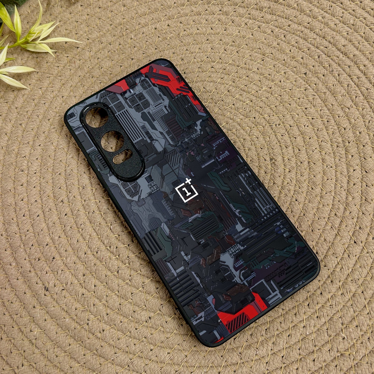 Circuit Crush Glossy Metal Back Case for Oneplus Nord CE 4 Lite (5G)