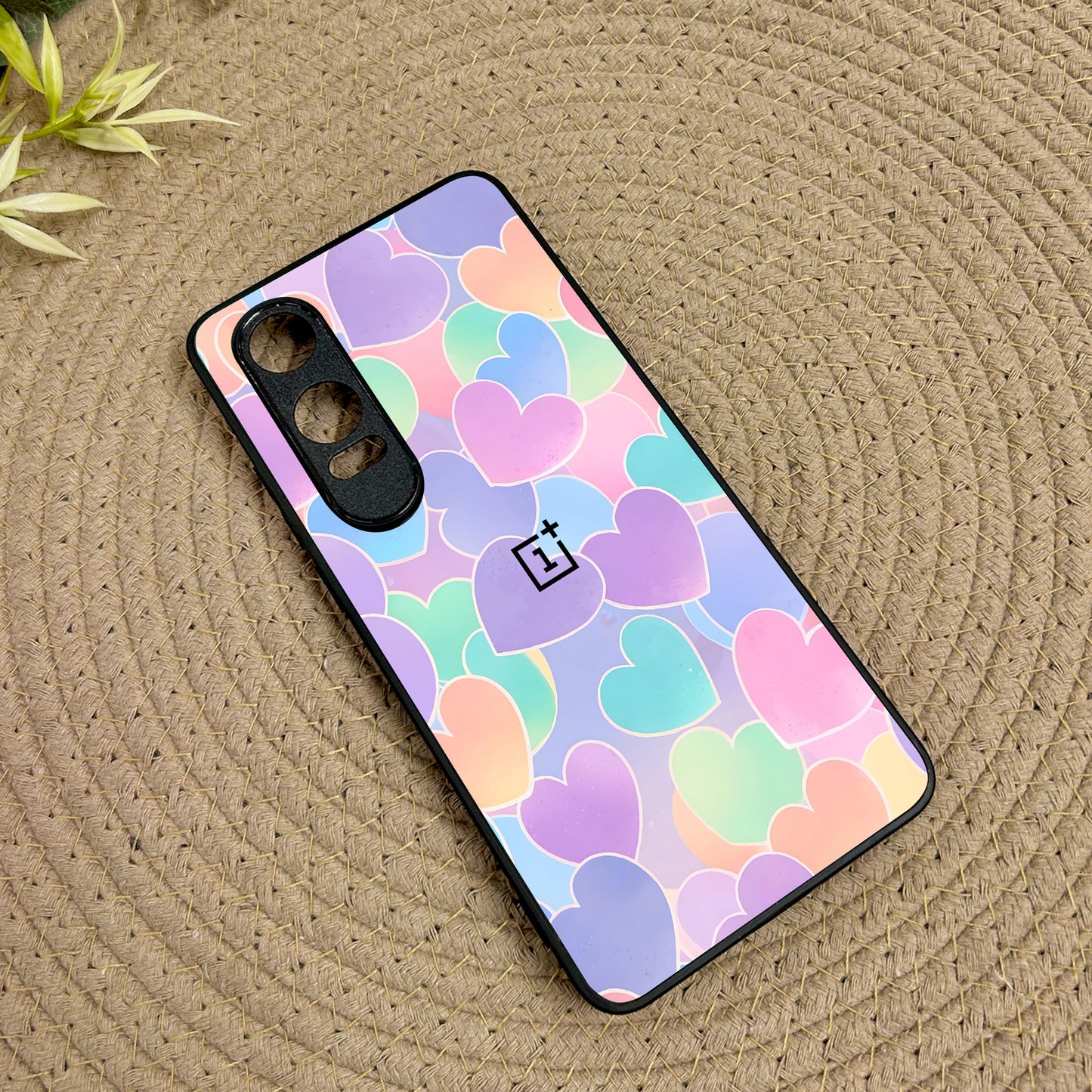 Pastel Hearts Glossy Metal Back Case for Oneplus Nord CE 4 Lite (5G)