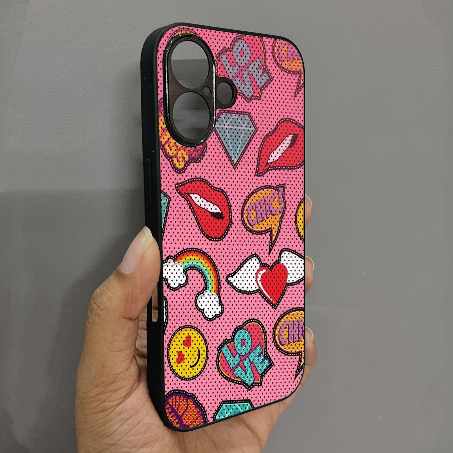 Pop Crush Metal Back Case for Apple Iphone 16