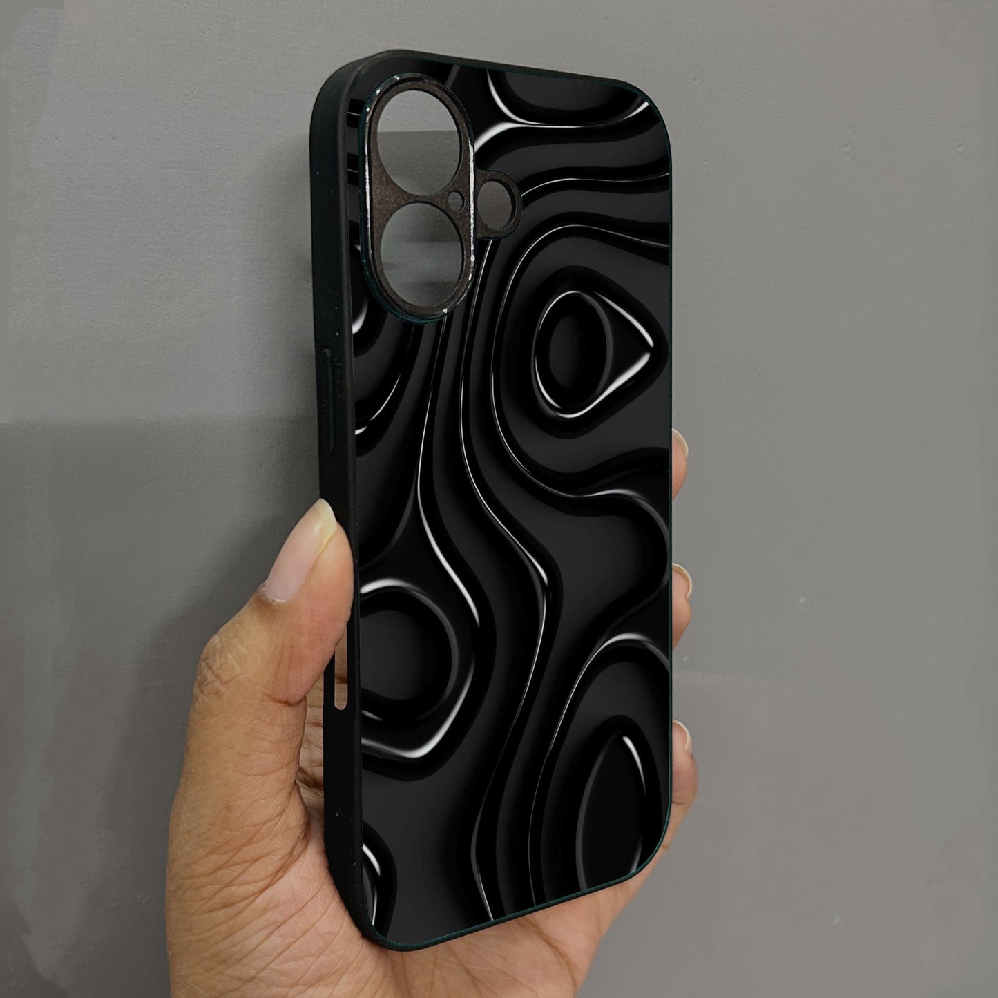 Dark Drip Metal Back Case for Apple Iphone 16