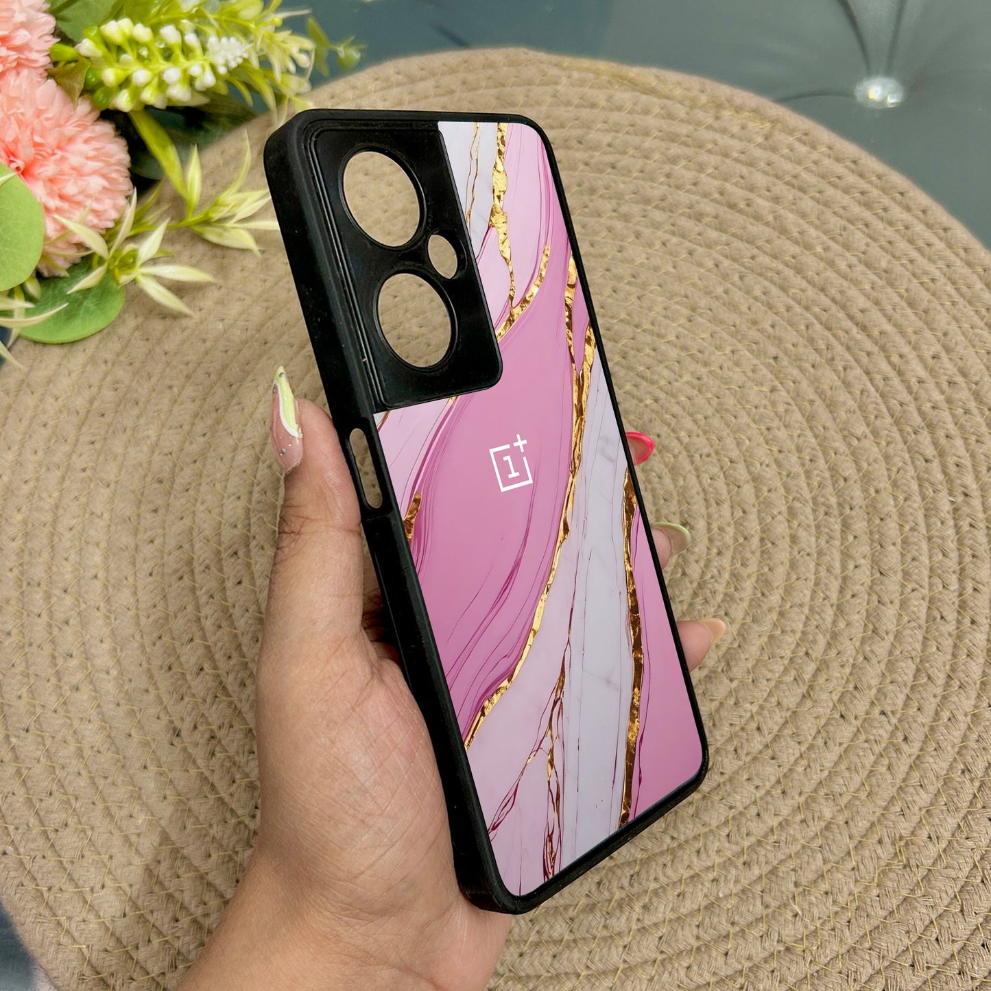 Soft Blush Metal Back Case for Oneplus Nord CE 3 Lite (5G)