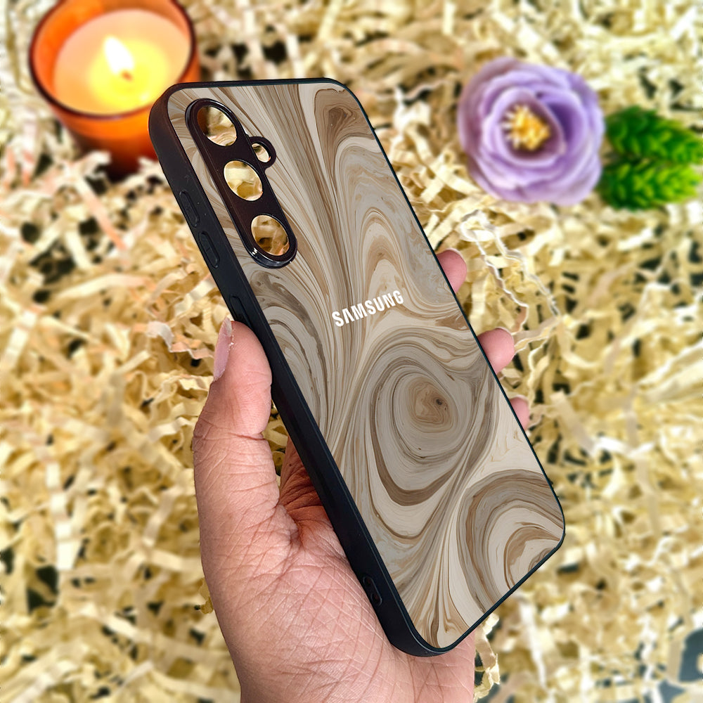 SandStorm Glossy Metal Back Case for Samsung Galaxy S23fe 5G