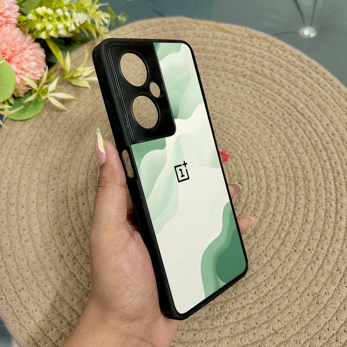 Mint Mist Glossy Metal Back Case for Oneplus Nord CE 3 Lite (5G)