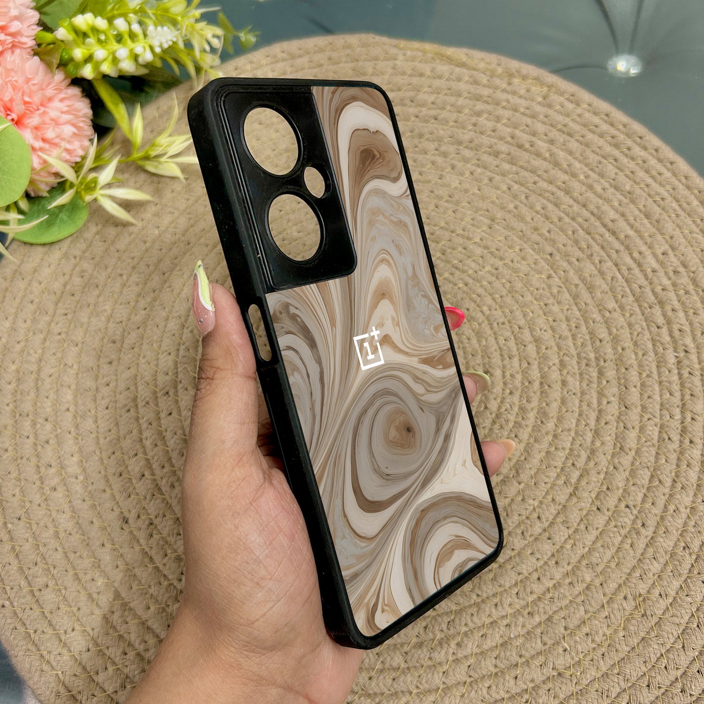 SandStorm Glossy Metal Back Case for Oneplus Nord CE 3 Lite (5G)