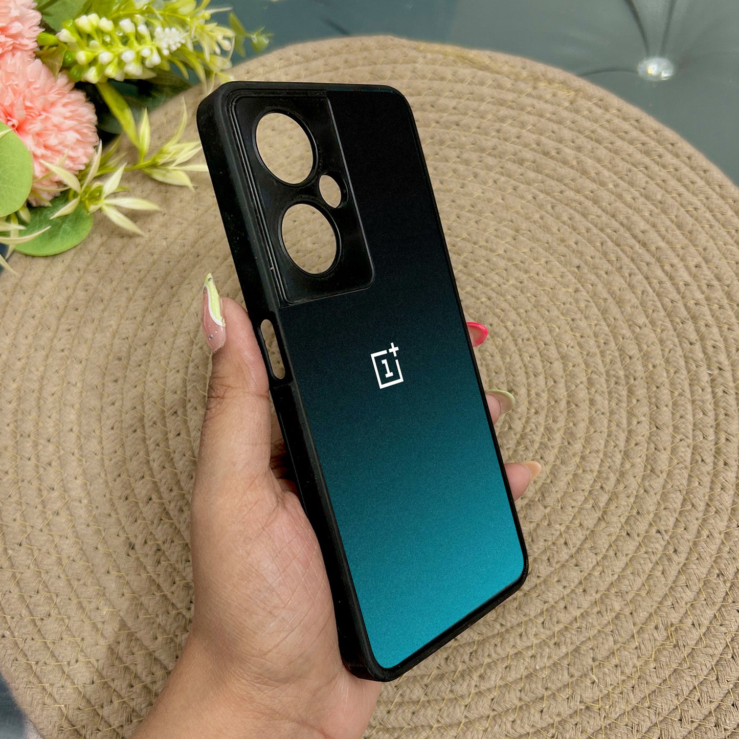 Midnight Teal Glossy Metal Back Case for Oneplus Nord CE 3 Lite (5G)