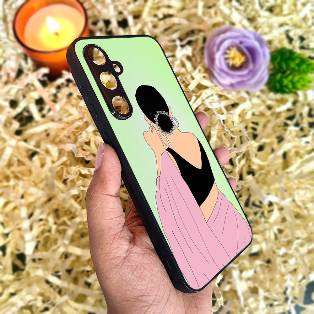 Saree Chic Metal Back Case for Samsung Galaxy S23fe 5G