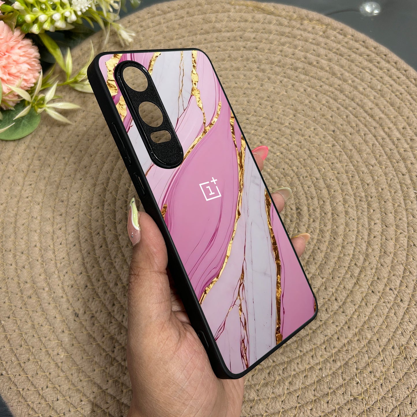 Soft Blush Metal Back Case for Oneplus Nord CE 4 Lite (5G)