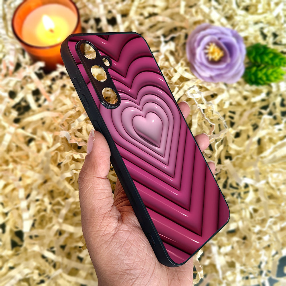 Inflated Hearts Metal Back Case for Samsung Galaxy S23fe 5G