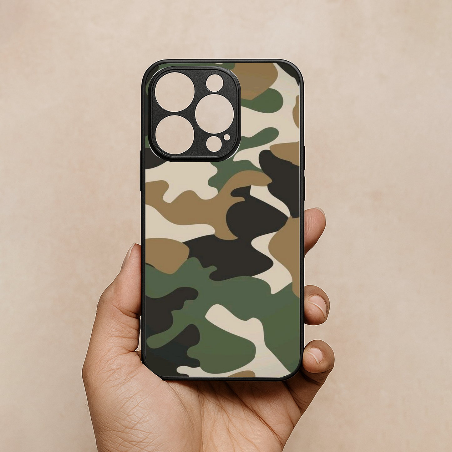 Fauji Flow Metal Back Case for Apple Iphone 13 Pro Max
