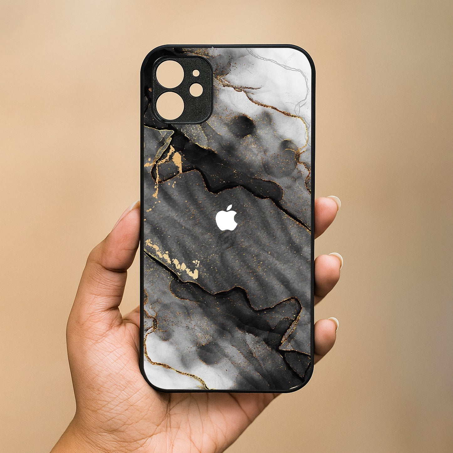 Gold Tint Metal Back Case for Apple Iphone 11