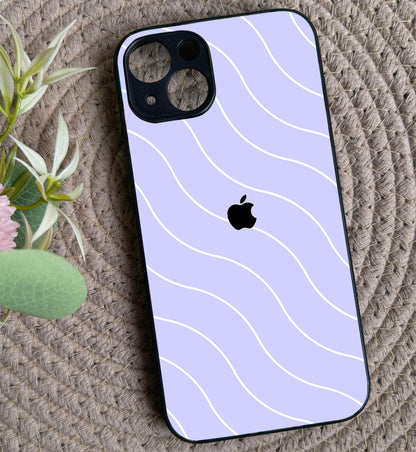 Lavender Curvio Metal Back Case for Apple iPhone