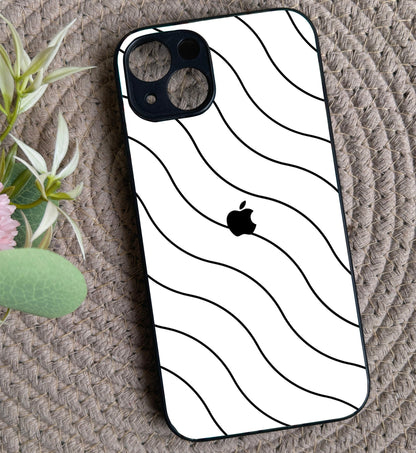 White Curvio Metal Back Case for Apple iPhone