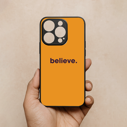 believe' Metal Back Case for Apple Iphone 11 Pro Max