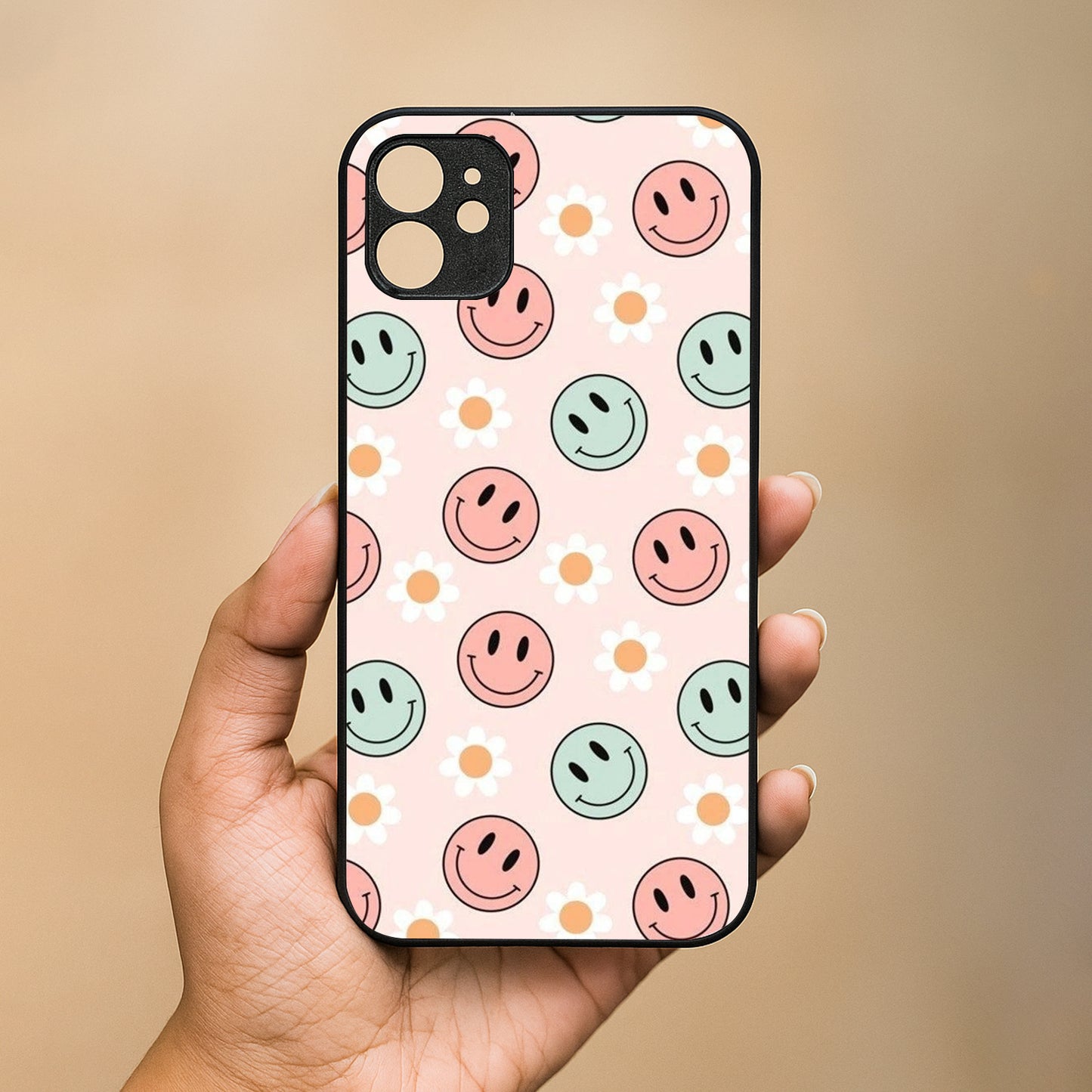 Cute Smiles Metal Back Case for Apple Iphone 11