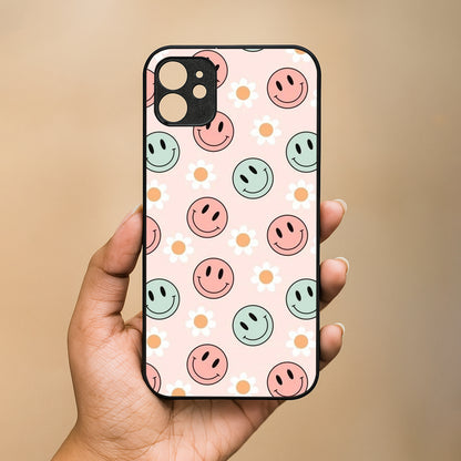Cute Smiles Metal Back Case for Apple Iphone 11