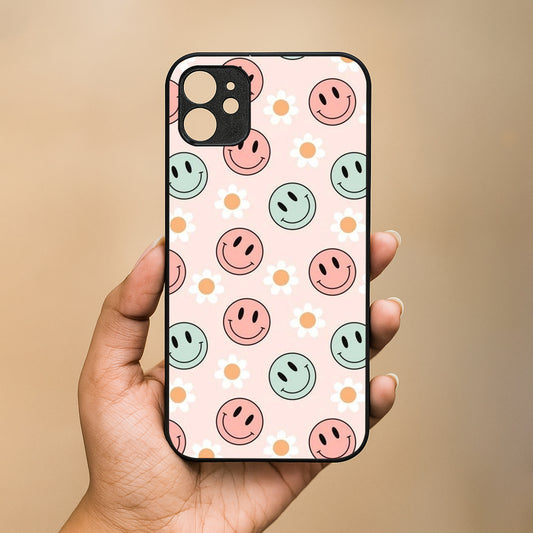 Cute Smiles Metal Back Case for Apple Iphone 11