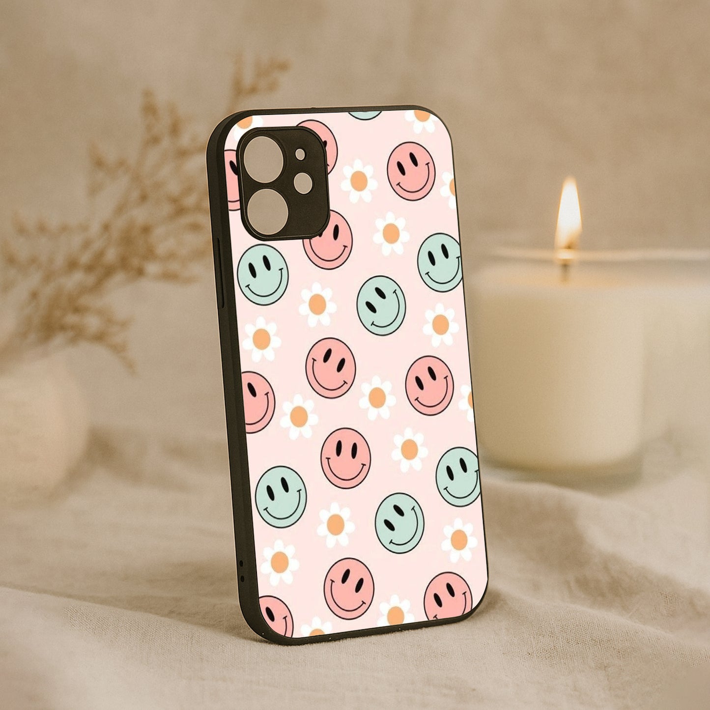 Cute Smiles Metal Back Case for Apple Iphone 11