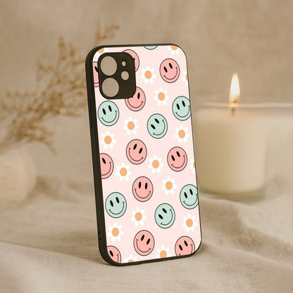 Cute Smiles Metal Back Case for Apple Iphone 11