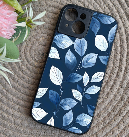 Lush Leaves Glossy Metal Back Case for Apple Iphone 15