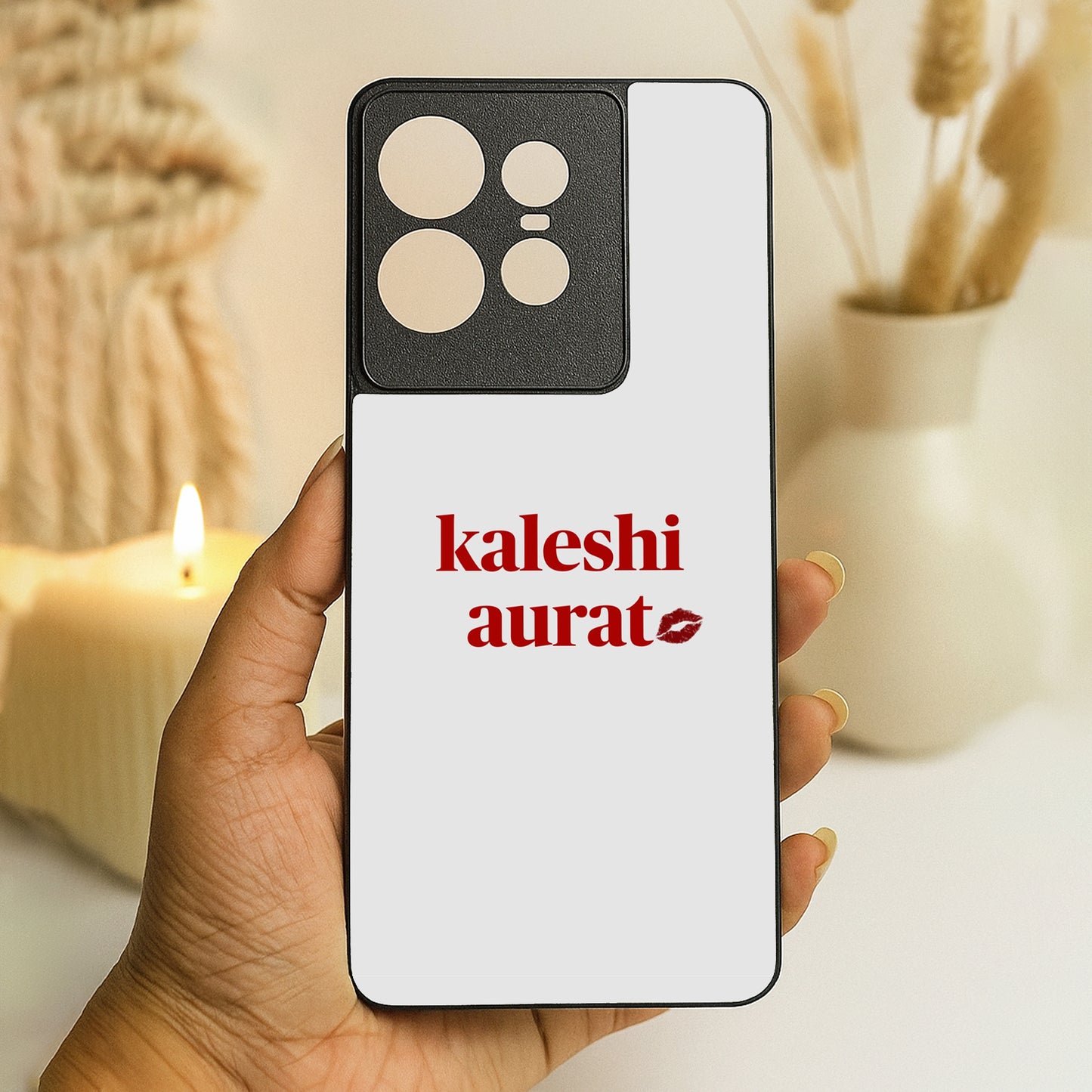 Kaleshi Aurat' Metal Back Case for Moto Edge 50 pro
