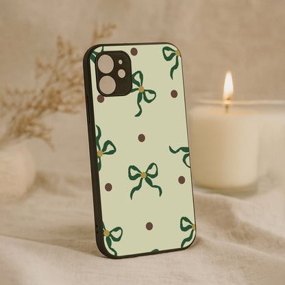 Matcha Bow Metal Back Case for Apple Iphone 11