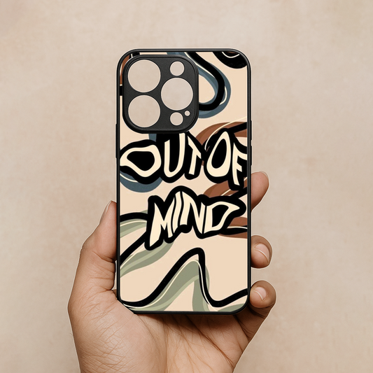 Out Of Mind Metal Back Case for Apple Iphone 13 Pro Max