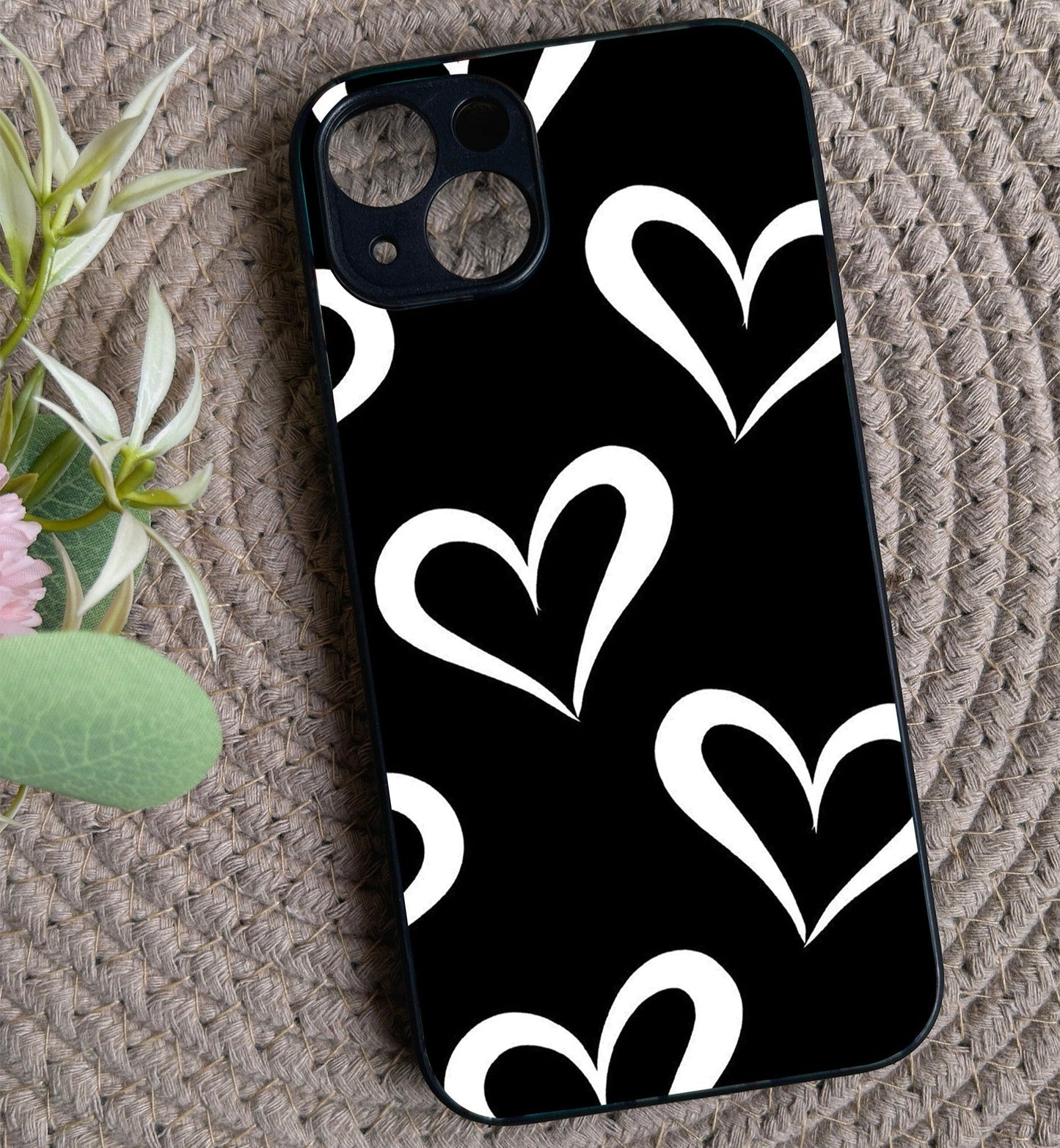 InkHeart Glossy Metal Back Case for Apple Iphone 14 Plus