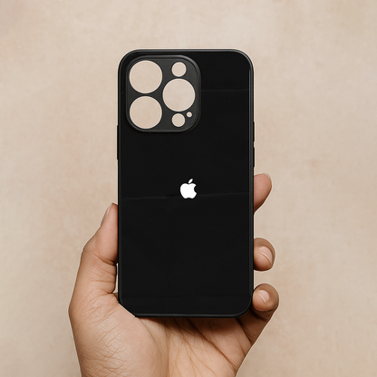 Black Metal Back Case for Apple Iphone 13 Pro