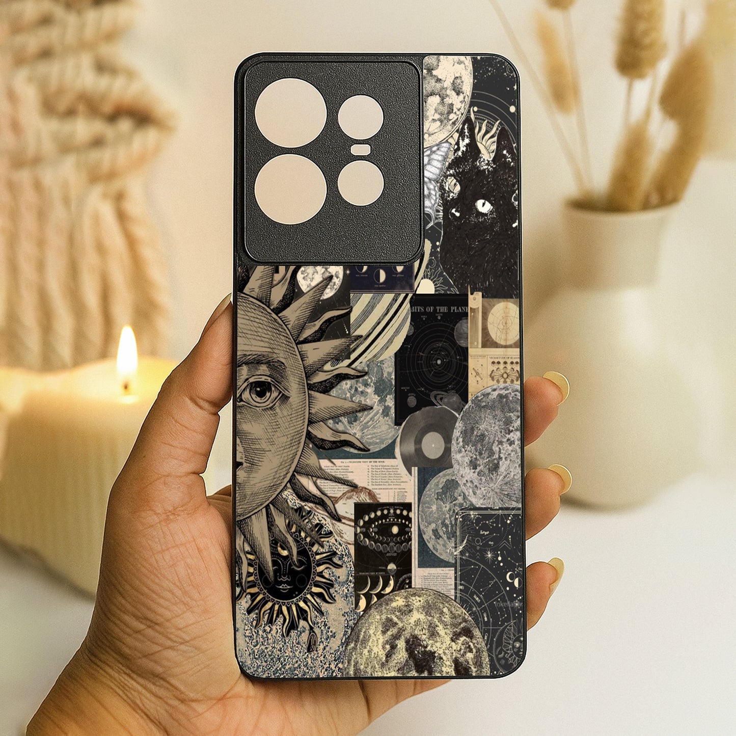 Galaxy Glaze Metal Back Case for Moto Edge 50 pro