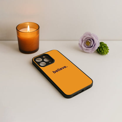 believe' Metal Back Case for Apple Iphone 11 Pro