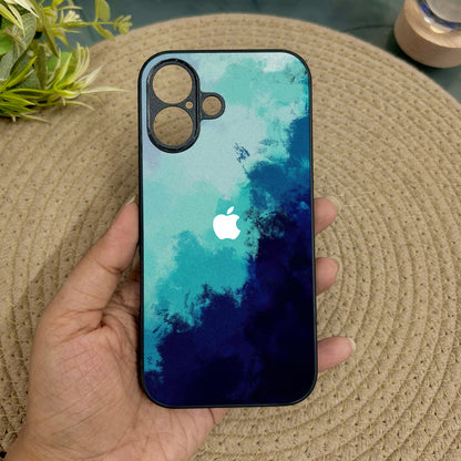 Bluora Glossy Metal Back Case for Apple Iphone 16